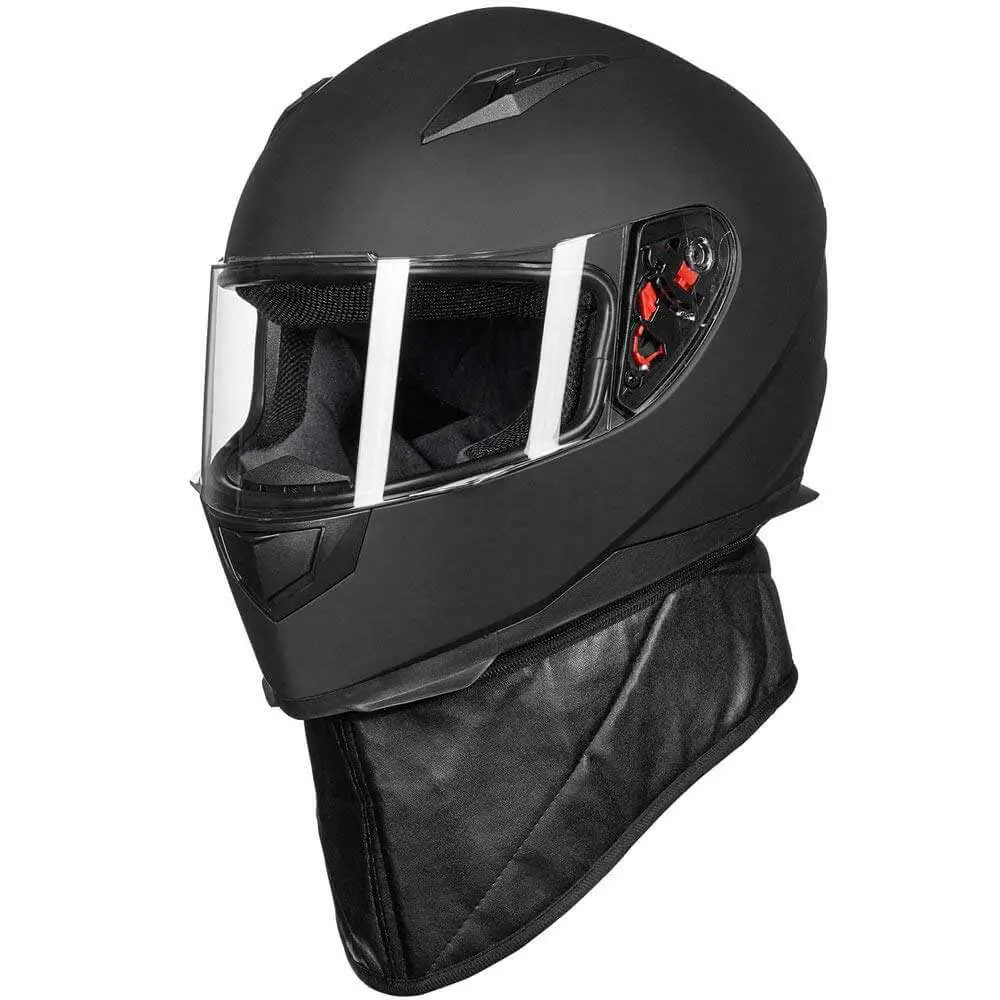 ILM Full Face Helmet Black Scarf