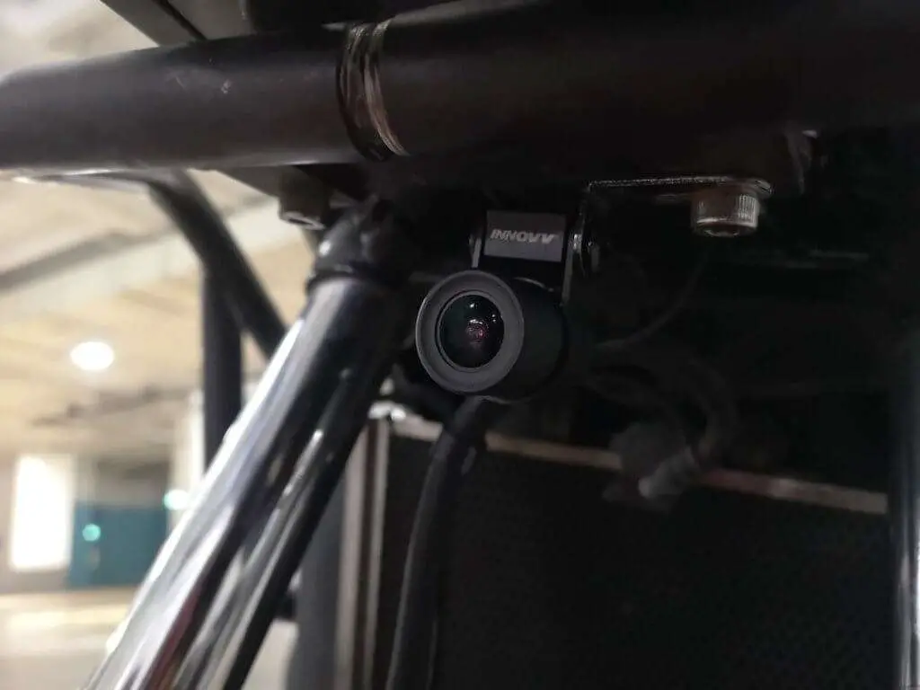 Innovv K2 motorcycle dash cam mounted on a bike