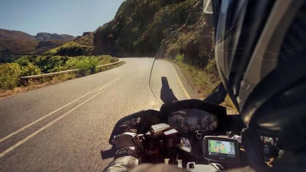 TomTom Rider 500 on a motorcycle