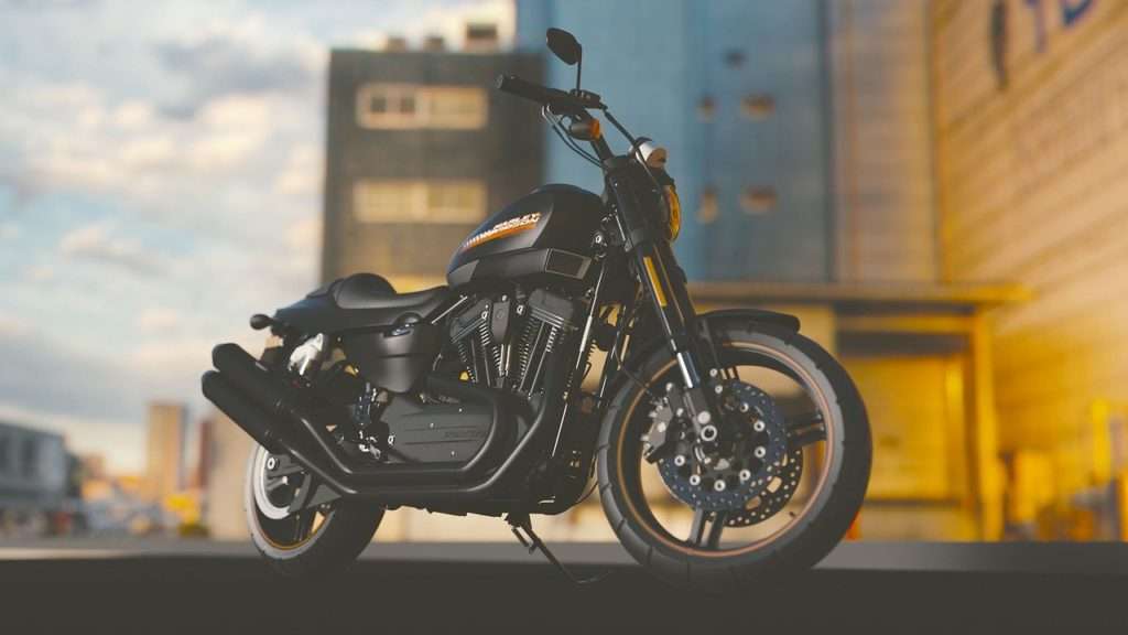 new black cruiser motorcycle