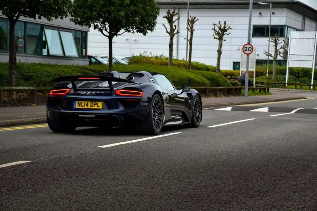 Porsche 918 Spyder from the back